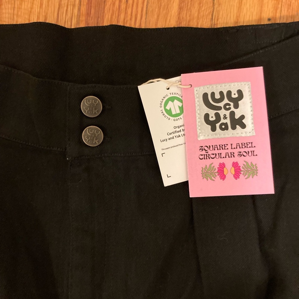New Lucy & Yak Addison Tapered Black Jeans